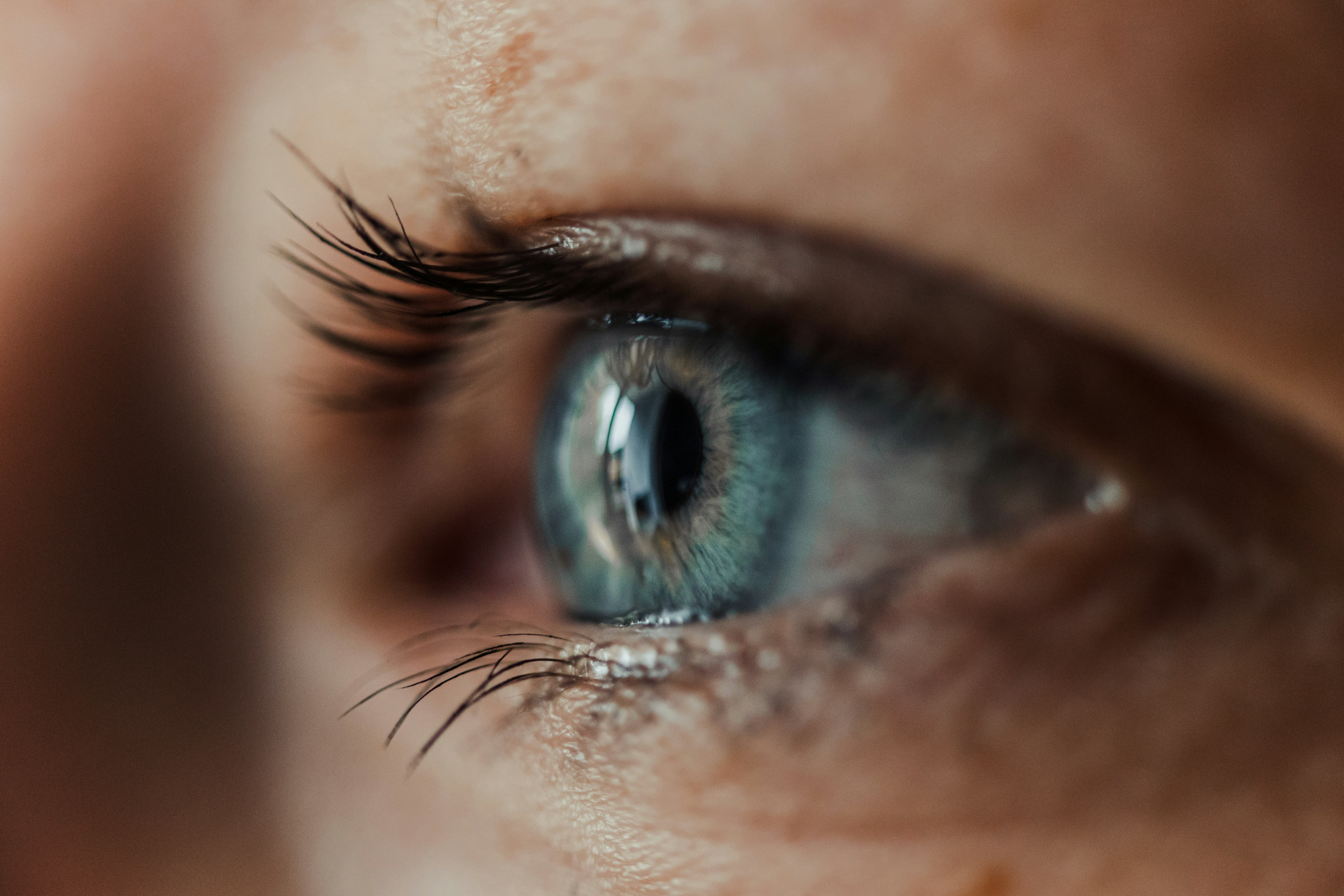 close up of eye
